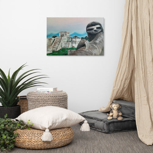 Sloth 24x36 Canvas Print