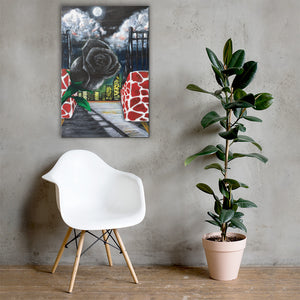 rose in the city Canvas