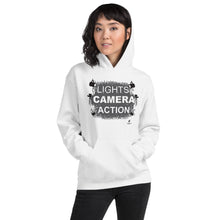 Load image into Gallery viewer, lights camera actions womens Unisex Hoodie