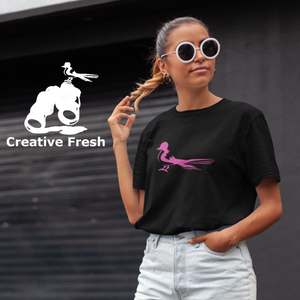 Pink Bird logo Short-Sleeve Unisex T-Shirt